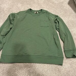 LL Bean Green Sweatshirt Large TALL